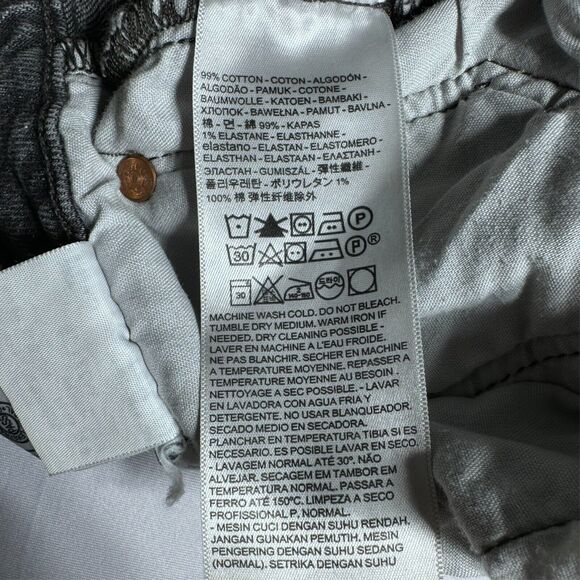 Vintage Levi's 501 S Jeans 27x28 Dark Wash Skinny Black Womens Button Fly - Picture 16 of 16